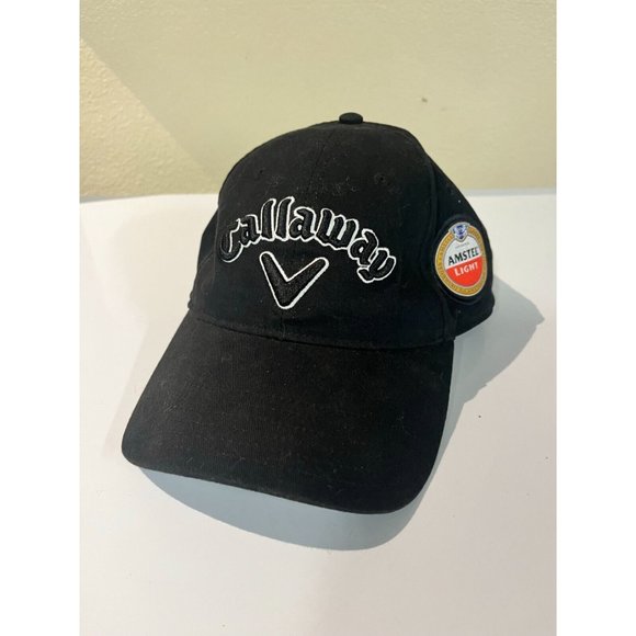 Callaway Other - Callaway Mens Heritage Twill Hat Adjustable Golf Cap Black Amstel Light Logo